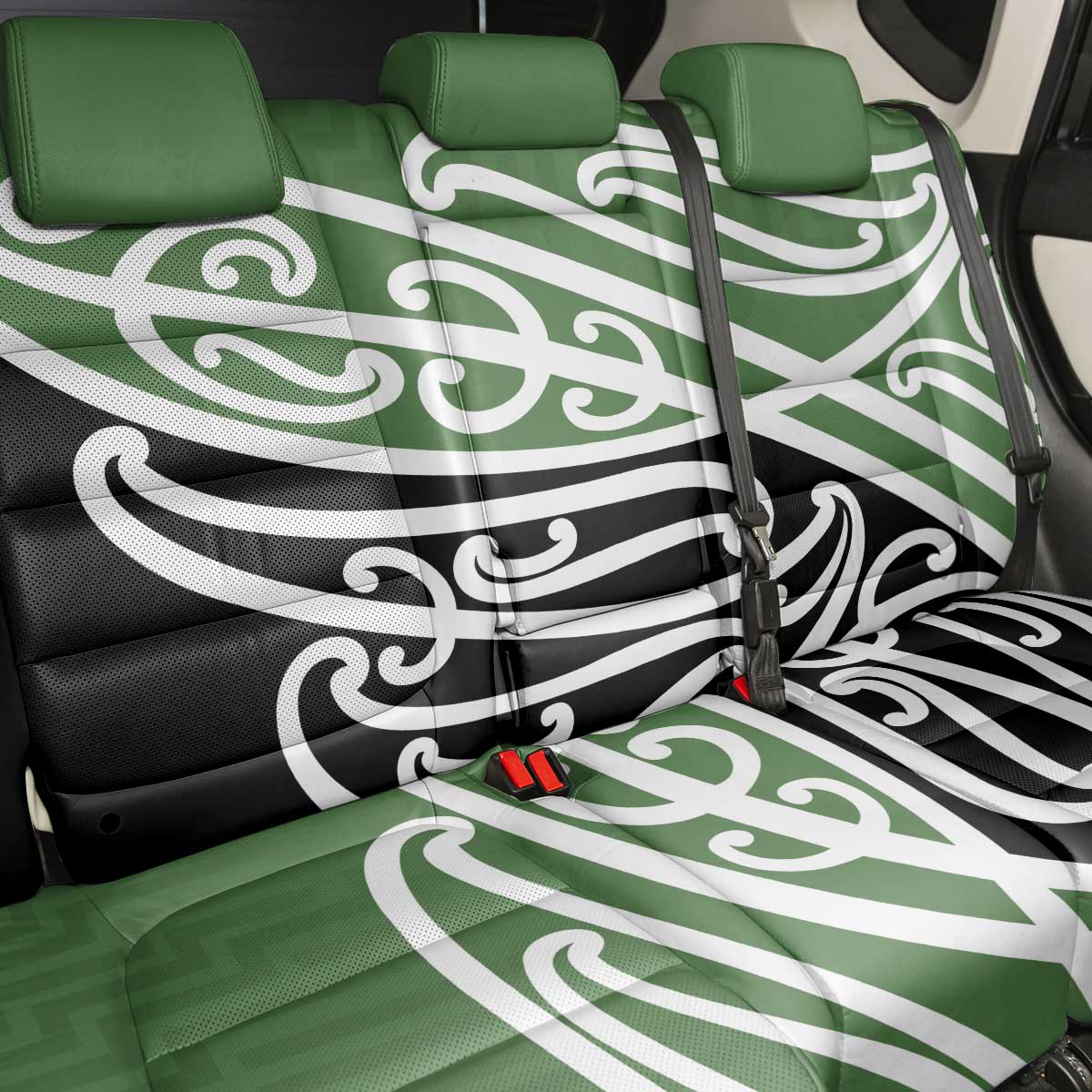 Green Fern New Zealand Kowhai Ngutukak Back Car Seat Cover LT9 - Polynesian Pride