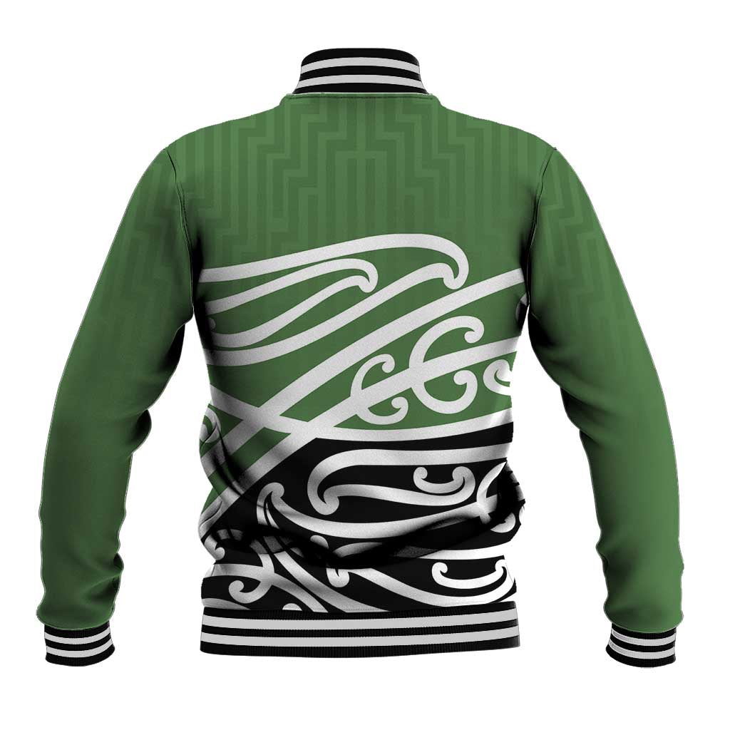 Green Fern New Zealand Kowhai Ngutukak Baseball Jacket LT9 - Polynesian Pride