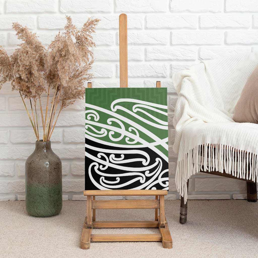 Green Fern New Zealand Kowhai Ngutukak Canvas Wall Art - Polynesian Pride