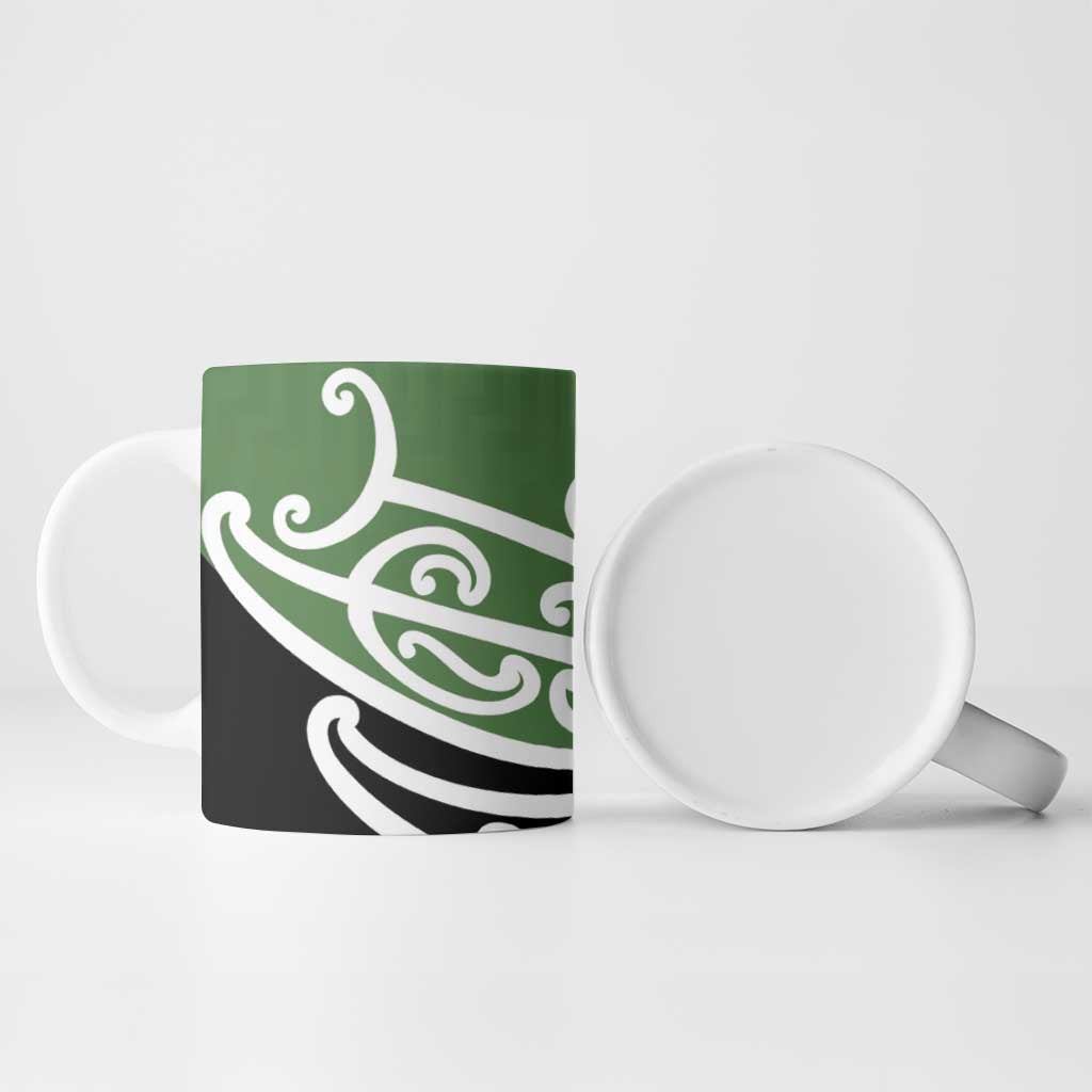 Green Fern New Zealand Kowhai Ngutukak Ceramic Mug LT9 - Polynesian Pride