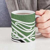 Green Fern New Zealand Kowhai Ngutukak Ceramic Mug LT9 - Polynesian Pride