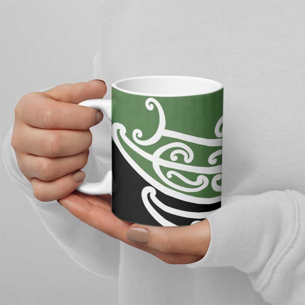 Green Fern New Zealand Kowhai Ngutukak Ceramic Mug LT9 - Polynesian Pride
