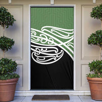 Green Fern New Zealand Kowhai Ngutukak Door Cover LT9 Green - Polynesian Pride
