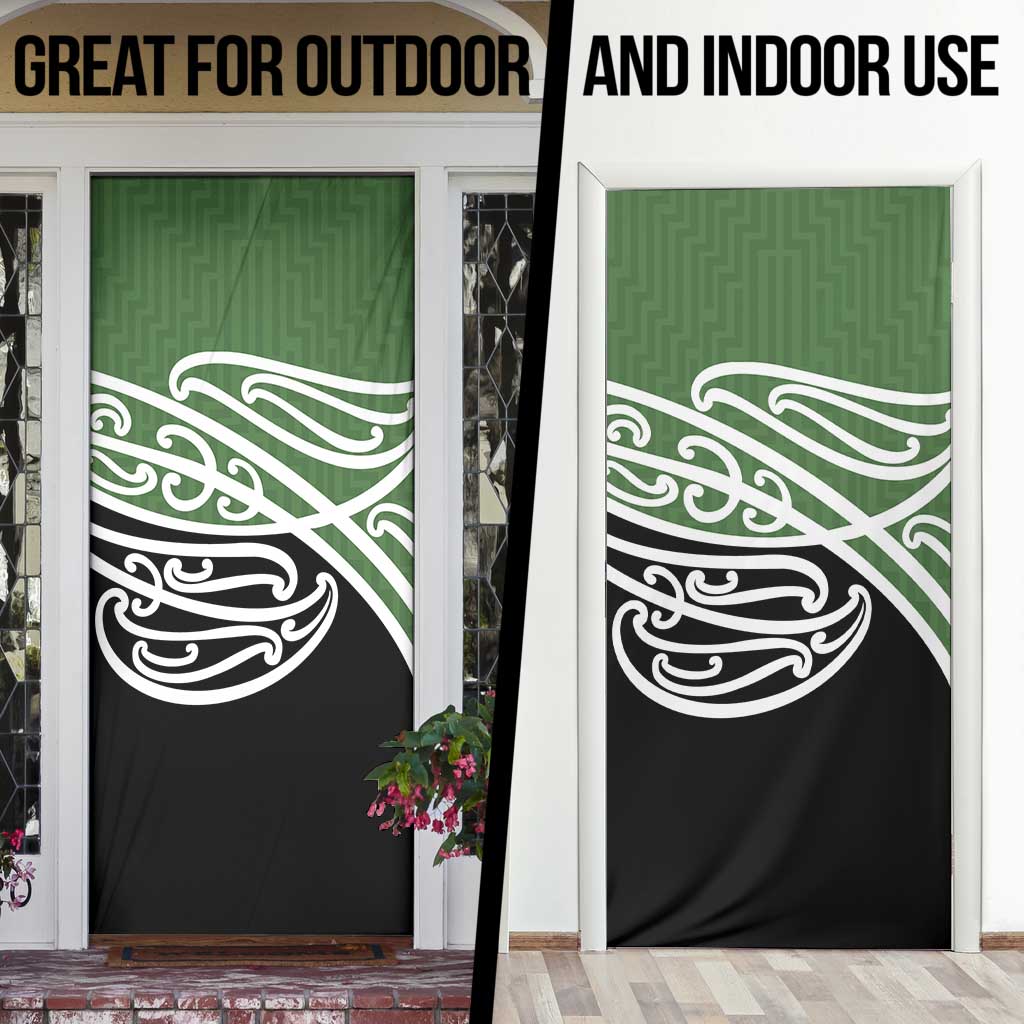 Green Fern New Zealand Kowhai Ngutukak Door Cover LT9 - Polynesian Pride