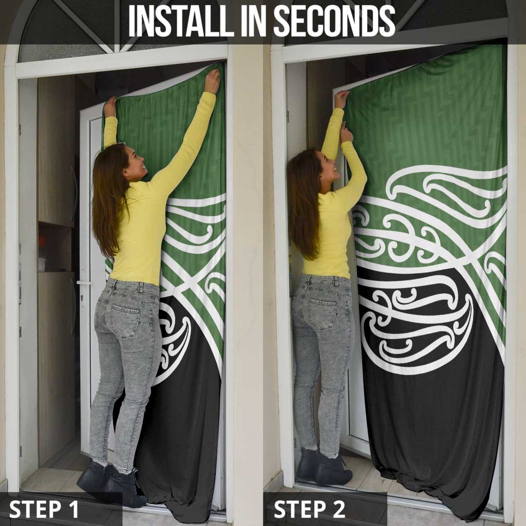 Green Fern New Zealand Kowhai Ngutukak Door Cover LT9 - Polynesian Pride