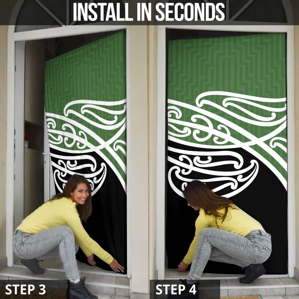 Green Fern New Zealand Kowhai Ngutukak Door Cover LT9 - Polynesian Pride