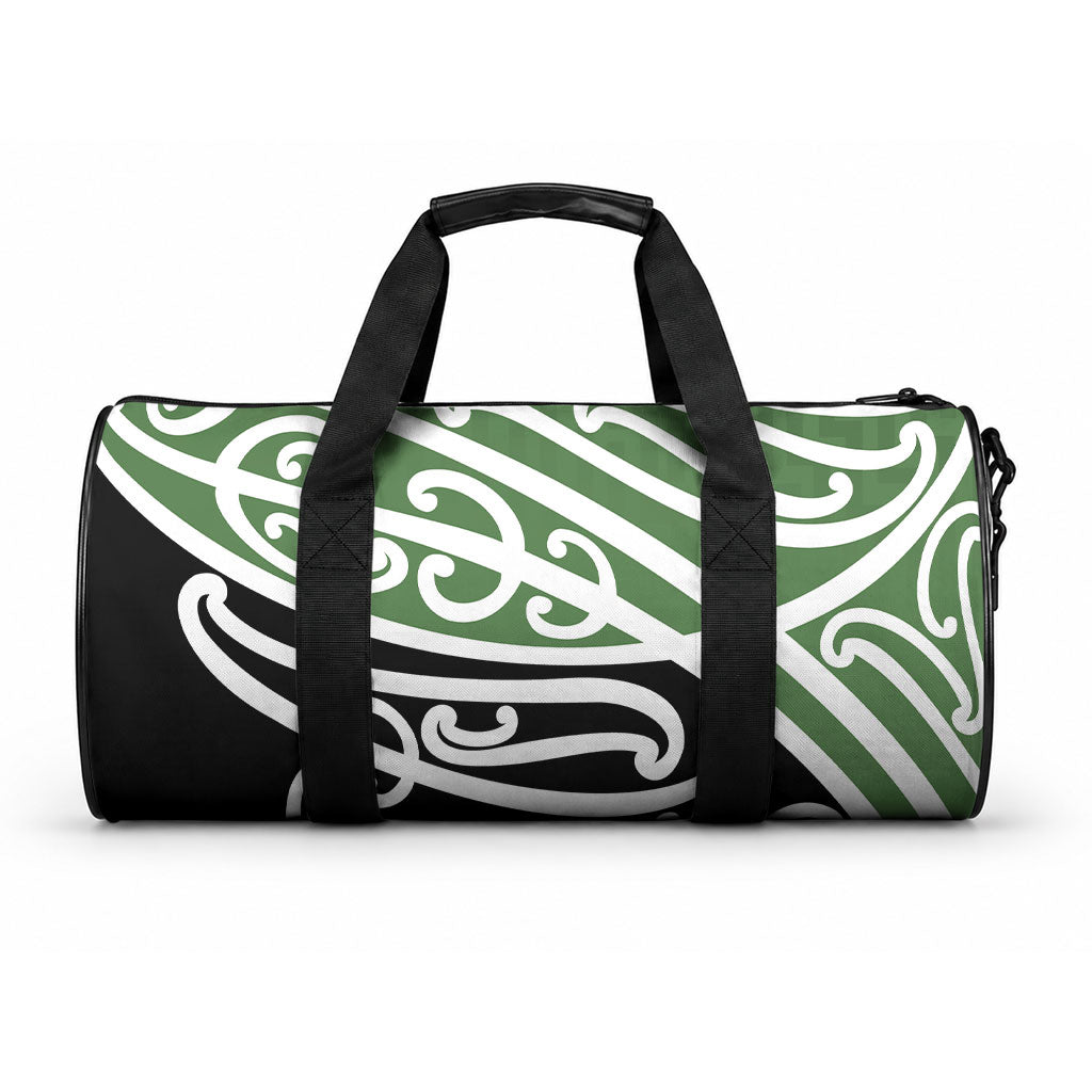 Green Fern New Zealand Kowhai Ngutukaka Duffle Bag LT9 One size Green - Polynesian Pride