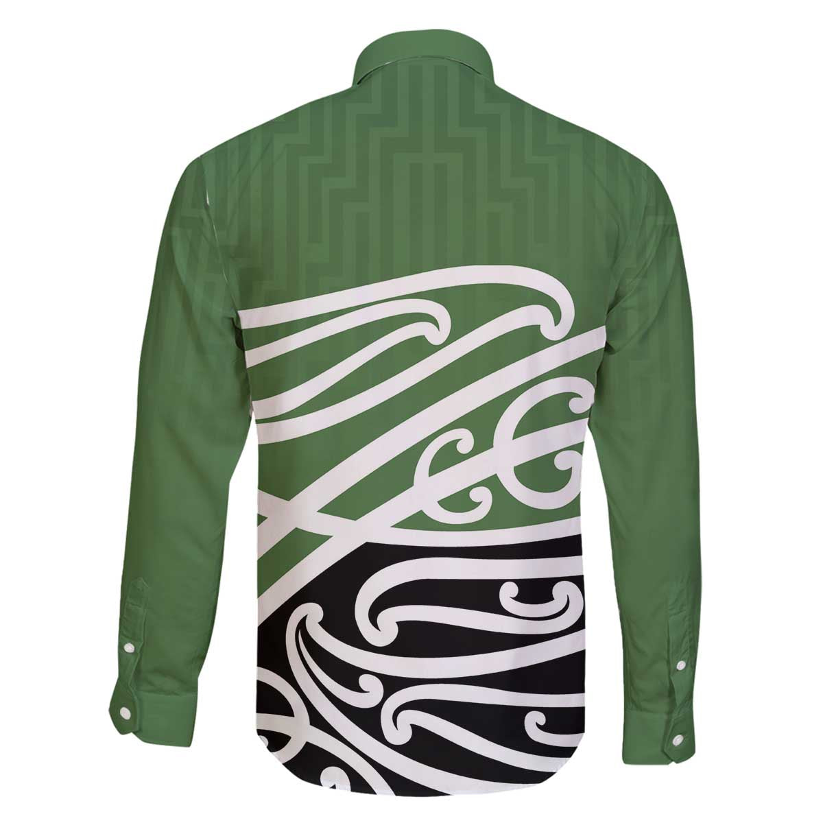 Green Fern New Zealand Kowhai Ngutukak Family Matching Off The Shoulder Long Sleeve Dress and Hawaiian Shirt LT9 - Polynesian Pride