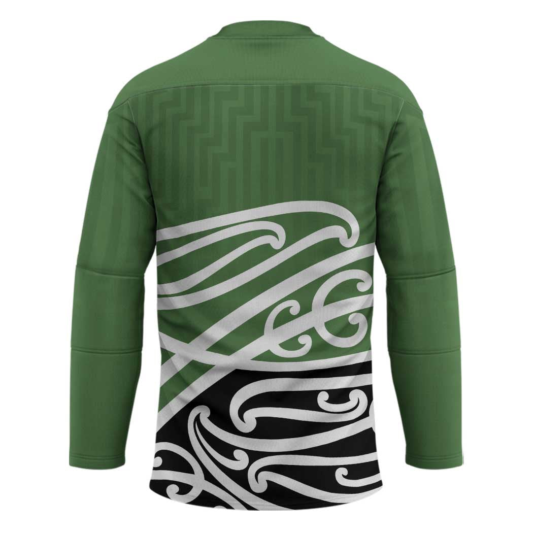 Green Fern New Zealand Kowhai Ngutukak Hockey Jersey LT9 - Polynesian Pride