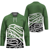 Green Fern New Zealand Kowhai Ngutukak Hockey Jersey LT9 - Polynesian Pride