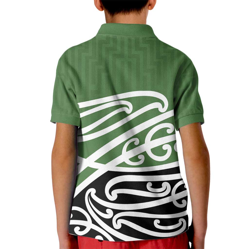 Green Fern New Zealand Kowhai Ngutukak Kid Polo Shirt LT9 - Polynesian Pride