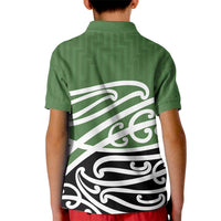 Green Fern New Zealand Kowhai Ngutukak Kid Polo Shirt LT9 - Polynesian Pride