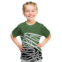 Green Fern New Zealand Kowhai Ngutukak Kid T Shirt LT9 Green - Polynesian Pride