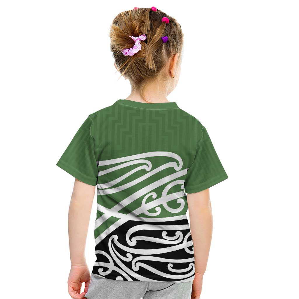 Green Fern New Zealand Kowhai Ngutukak Kid T Shirt LT9 - Polynesian Pride