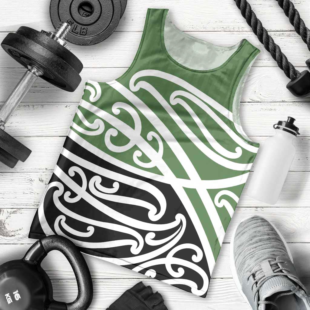 Green Fern New Zealand Kowhai Ngutukak Men Tank Top LT9 - Polynesian Pride
