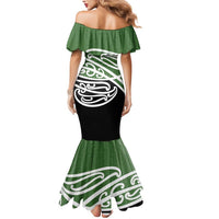 Green Fern New Zealand Kowhai Ngutukak Mermaid Dress LT9 - Polynesian Pride