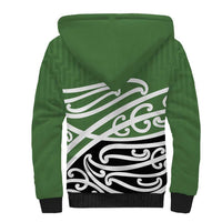 Green Fern New Zealand Kowhai Ngutukak Sherpa Hoodie LT9 - Polynesian Pride