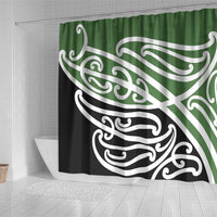 Green Fern New Zealand Kowhai Ngutukak Shower Curtain LT9 - Polynesian Pride