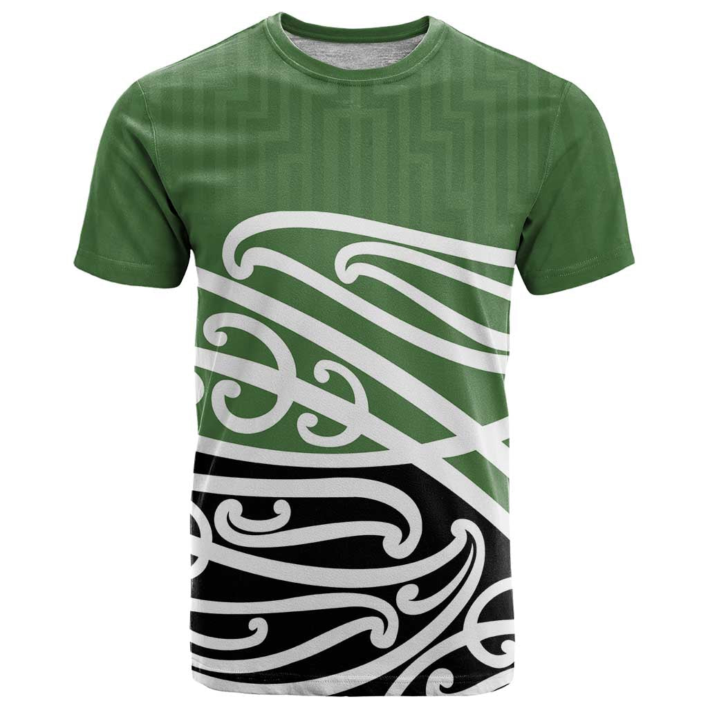 Green Fern New Zealand Kowhai Ngutukak T Shirt LT9 Green - Polynesian Pride