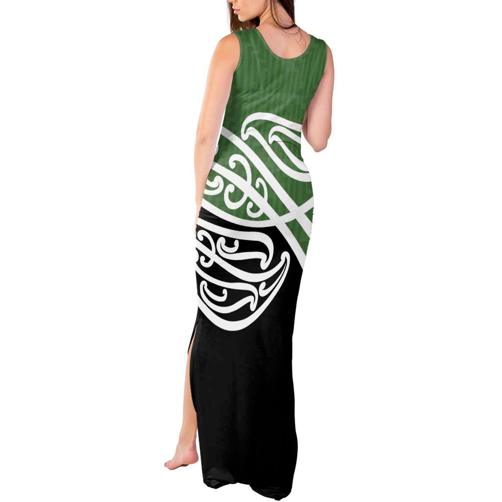 Green Fern New Zealand Kowhai Ngutukak Tank Maxi Dress LT9 - Polynesian Pride