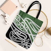 Green Fern New Zealand Kowhai Ngutukak Tote Bag LT9 Black Strap One Size Green - Polynesian Pride
