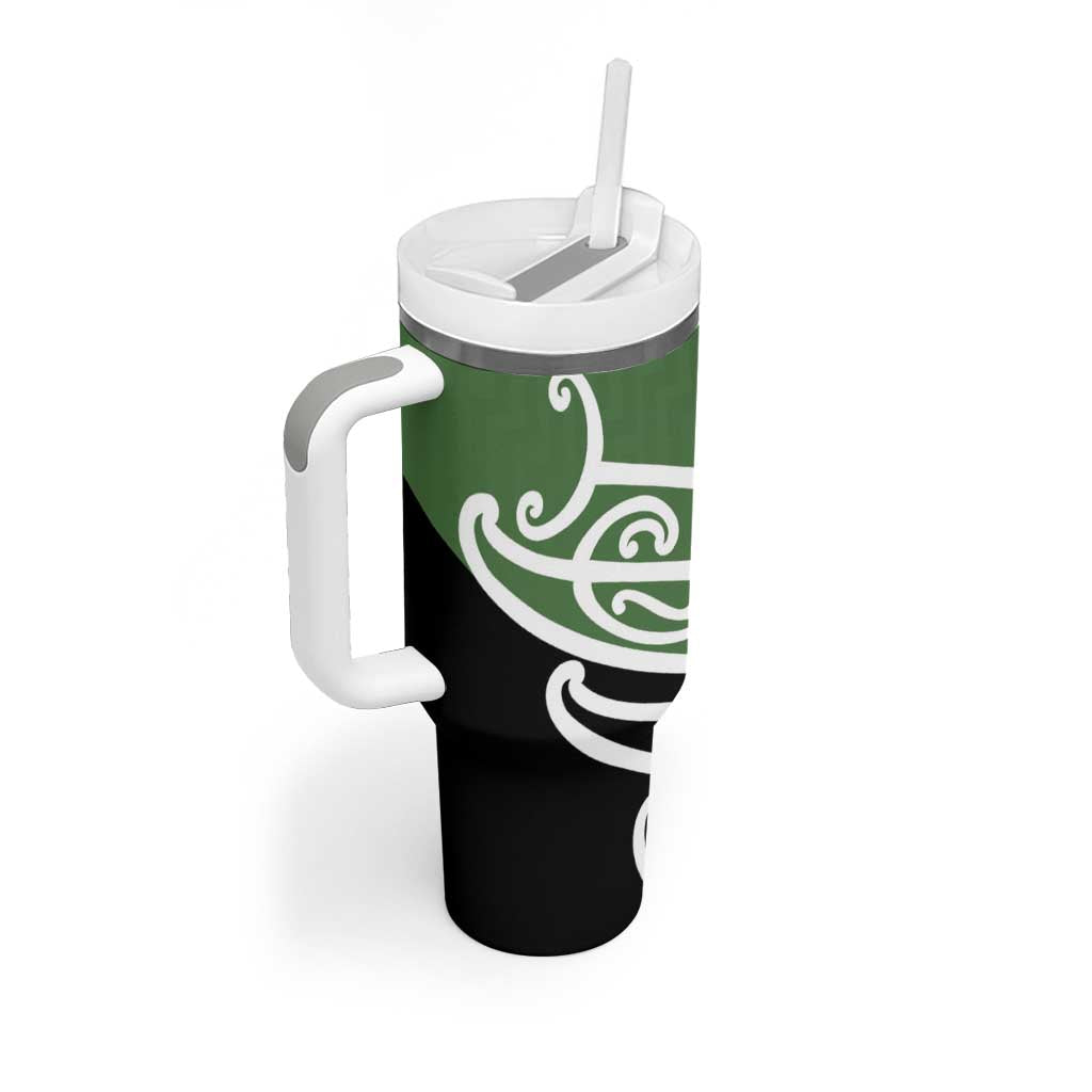 Green Fern New Zealand Kowhai Ngutukak Tumbler With Handle LT9 - Polynesian Pride