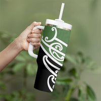 Green Fern New Zealand Kowhai Ngutukak Tumbler With Handle LT9 - Polynesian Pride