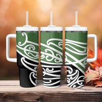 Green Fern New Zealand Kowhai Ngutukak Tumbler With Handle LT9 - Polynesian Pride