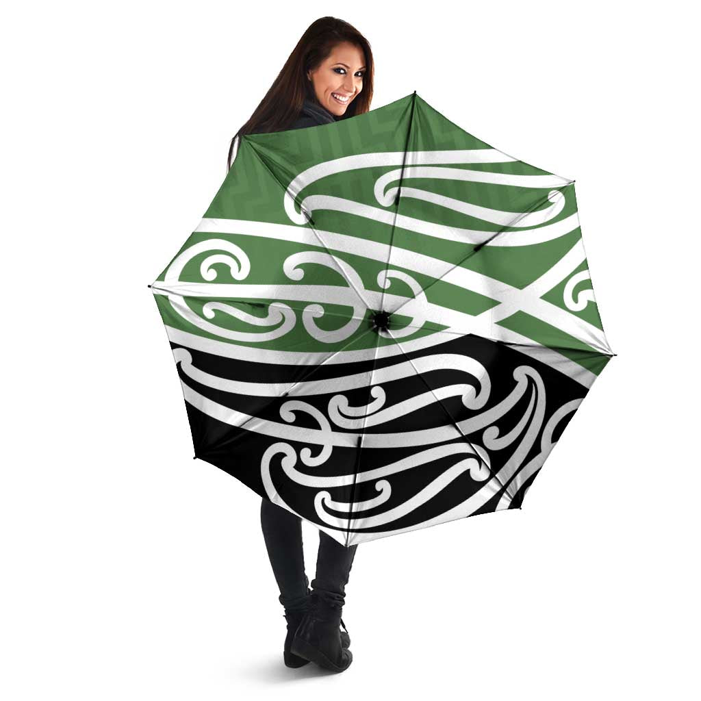 Green Fern New Zealand Kowhai Ngutukak Umbrella - Polynesian Pride