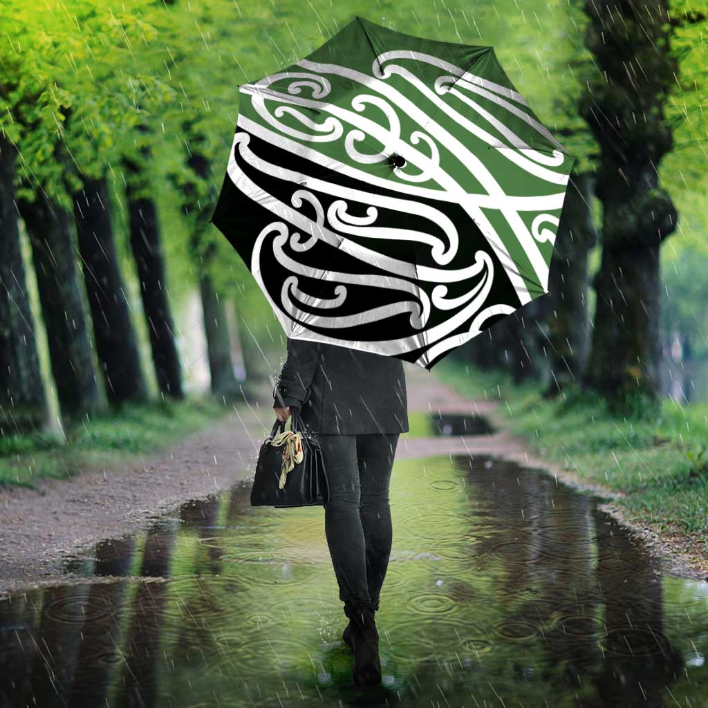 Green Fern New Zealand Kowhai Ngutukak Umbrella - Polynesian Pride