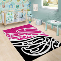 All Pink New Zealand Kowhai Ngutukak Area Rug - Polynesian Pride