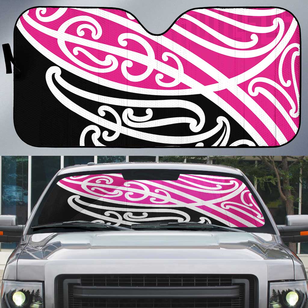 All Pink New Zealand Kowhai Ngutukak Auto Sun Shade - Polynesian Pride