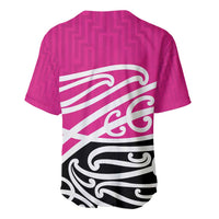 All Pink New Zealand Kowhai Ngutukak Baseball Jersey LT9 - Polynesian Pride
