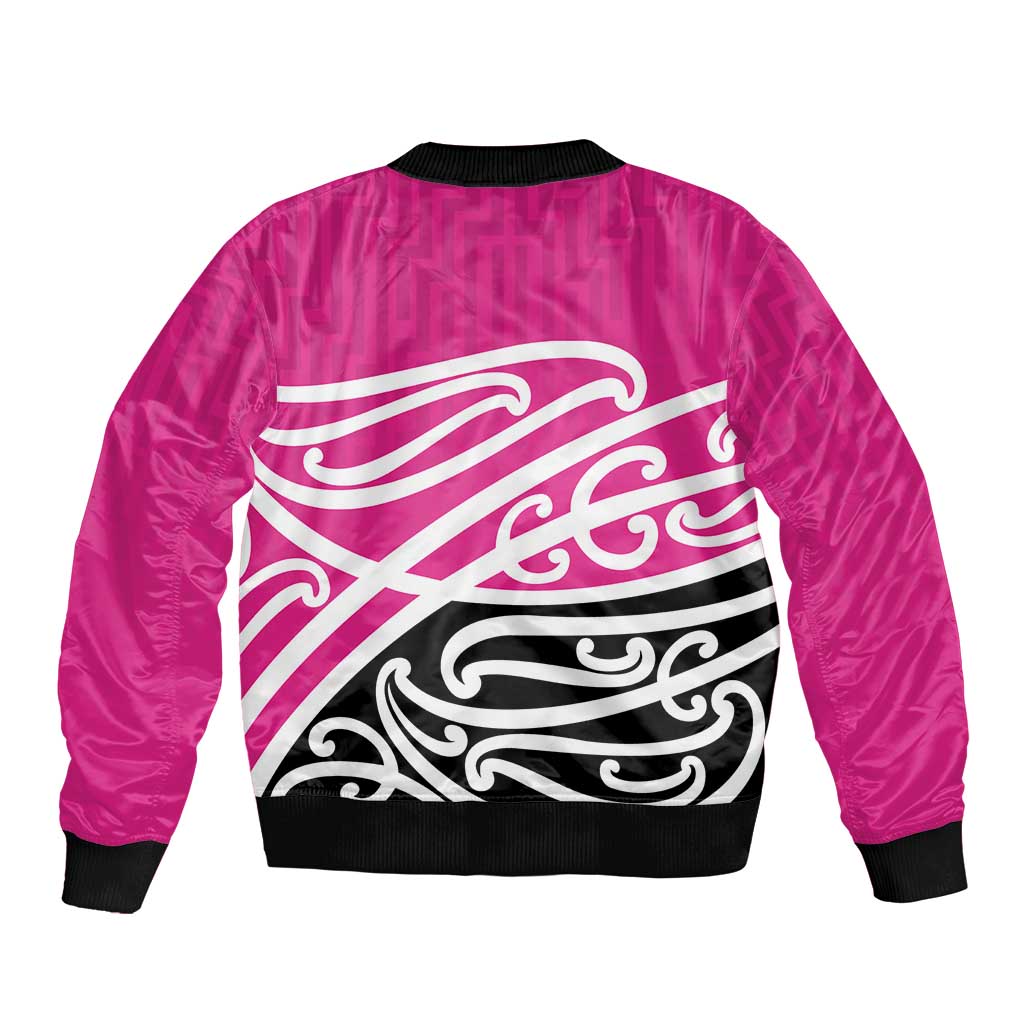 All Pink New Zealand Kowhai Ngutukak Bomber Jacket - Polynesian Pride