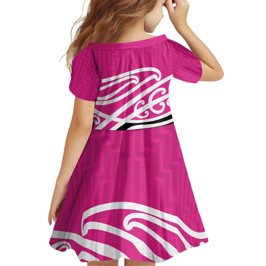 All Pink New Zealand Kowhai Ngutukak Family Matching Puletasi and Hawaiian Shirt LT9 - Polynesian Pride
