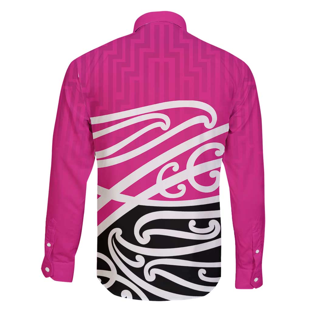All Pink New Zealand Kowhai Ngutukak Family Matching Puletasi and Hawaiian Shirt LT9 - Polynesian Pride