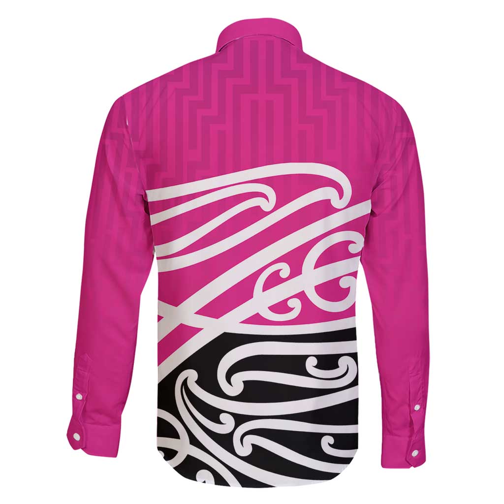 All Pink New Zealand Kowhai Ngutukak Family Matching Short Sleeve Bodycon Dress and Hawaiian Shirt LT9 - Polynesian Pride