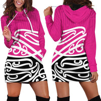 All Pink New Zealand Kowhai Ngutukak Hoodie Dress LT9 - Polynesian Pride