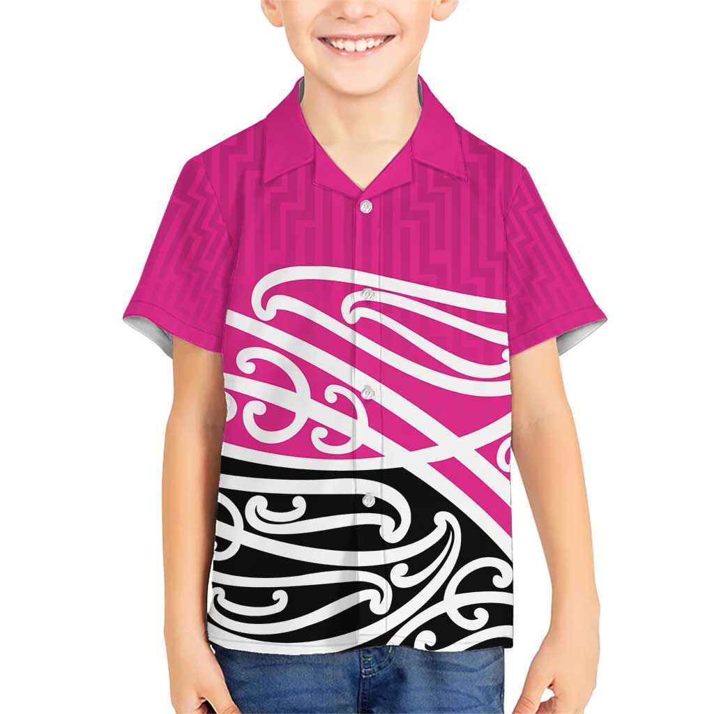 All Pink New Zealand Kowhai Ngutukak Kid Hawaiian Shirt LT9 Kid Pink - Polynesian Pride