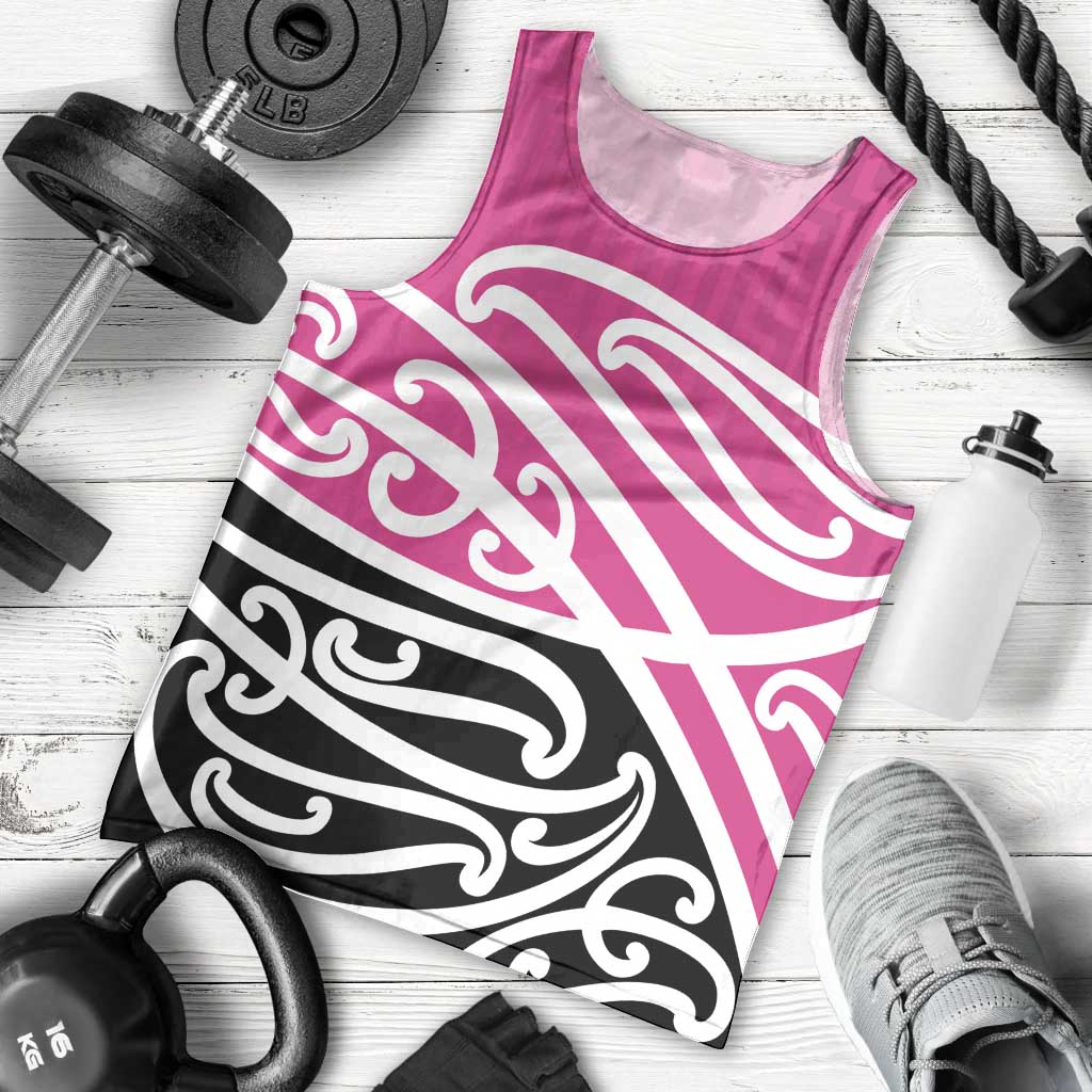 All Pink New Zealand Kowhai Ngutukak Men Tank Top - Polynesian Pride