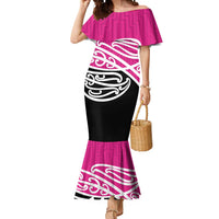 All Pink New Zealand Kowhai Ngutukak Mermaid Dress LT9 Women Pink - Polynesian Pride
