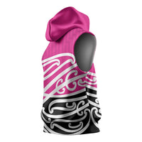 All Pink New Zealand Kowhai Ngutukak Sleeveless Hoodie LT9 - Polynesian Pride