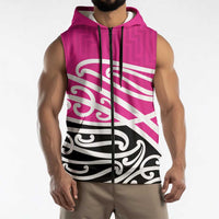 All Pink New Zealand Kowhai Ngutukak Sleeveless Zip Hoodie LT9 - Polynesian Pride