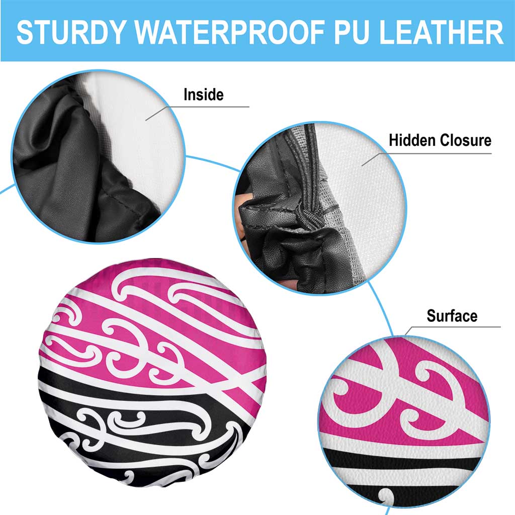All Pink New Zealand Kowhai Ngutukak Spare Tire Cover - Polynesian Pride
