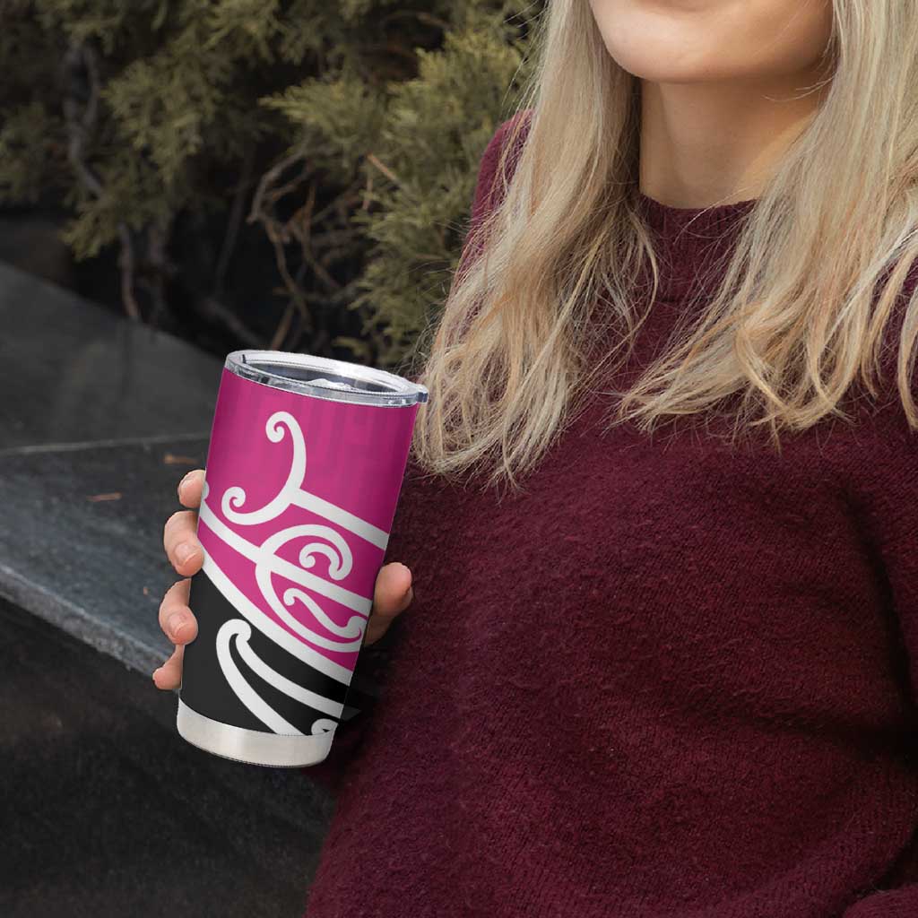All Pink New Zealand Kowhai Ngutukak Tumbler Cup - Polynesian Pride