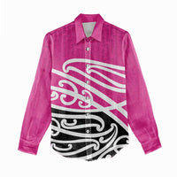 All Pink New Zealand Kowhai Ngutukak Women Casual Shirt - Polynesian Pride