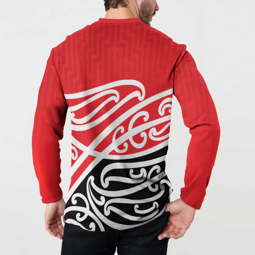 All Red New Zealand Kowhai Ngutukak Button Sweatshirt - Polynesian Pride