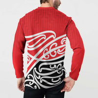 All Red New Zealand Kowhai Ngutukak Button Sweatshirt - Polynesian Pride