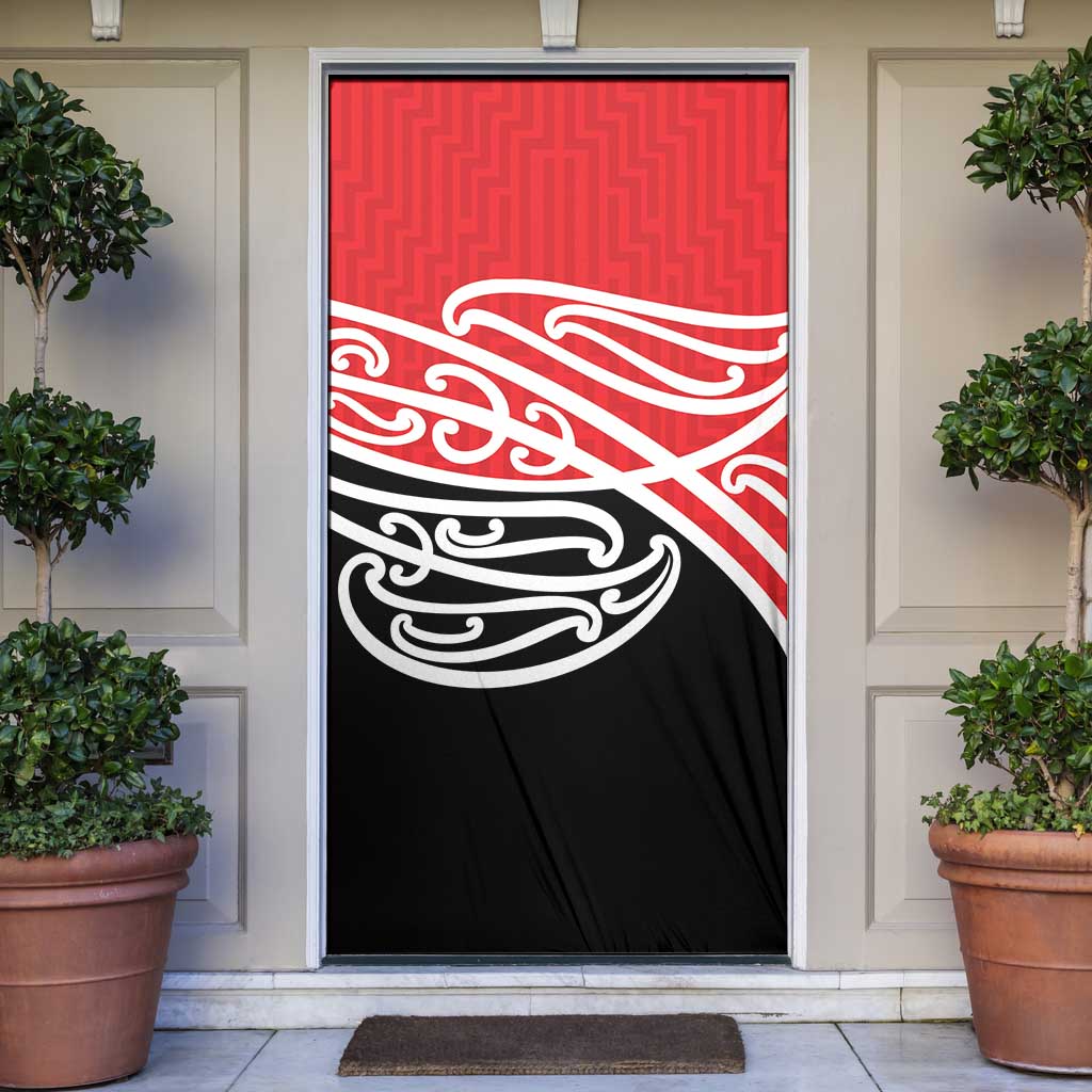 All Red New Zealand Kowhai Ngutukak Door Cover LT9 Red - Polynesian Pride