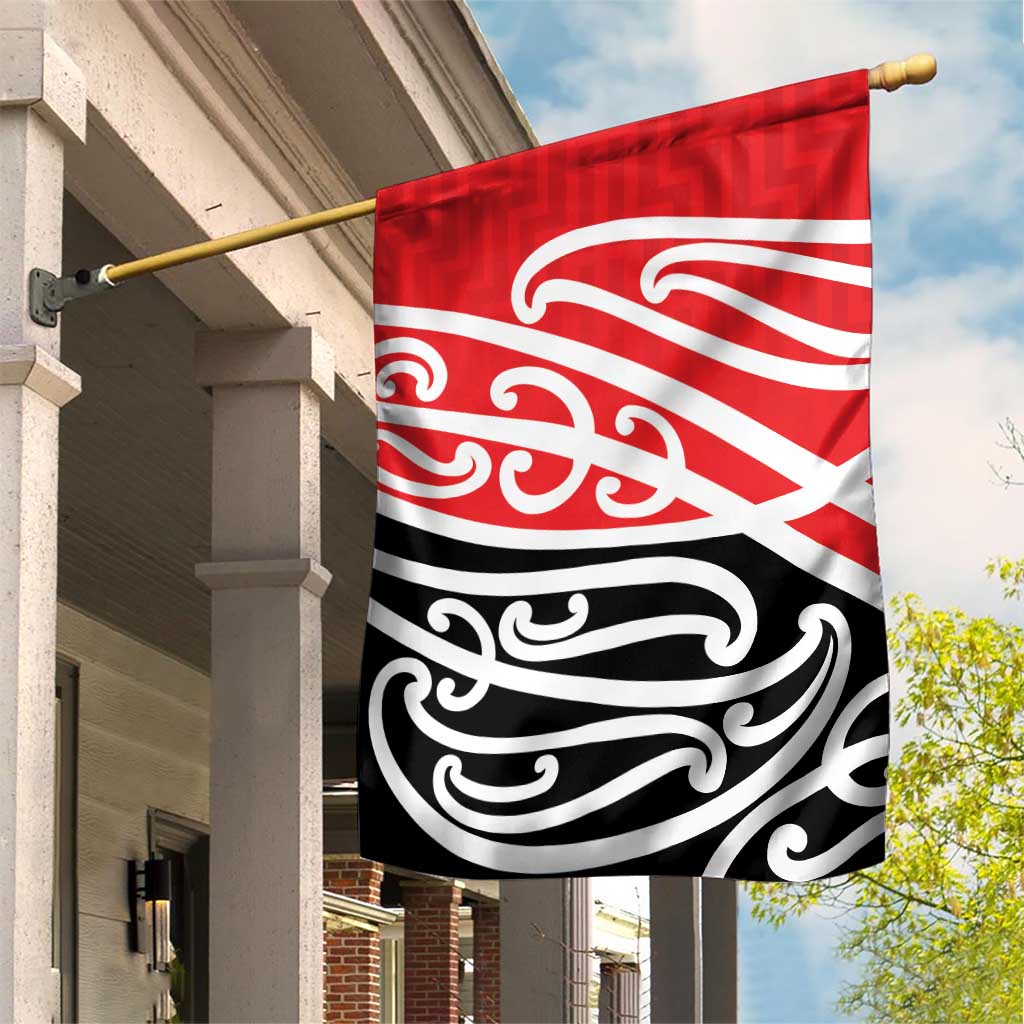 All Red New Zealand Kowhai Ngutukak Garden Flag - Polynesian Pride